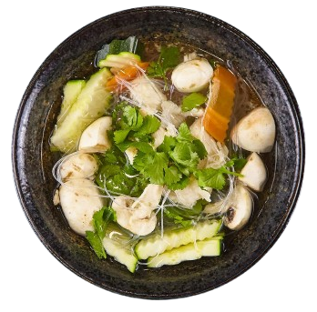 GLASNUDEL-SUPPE
